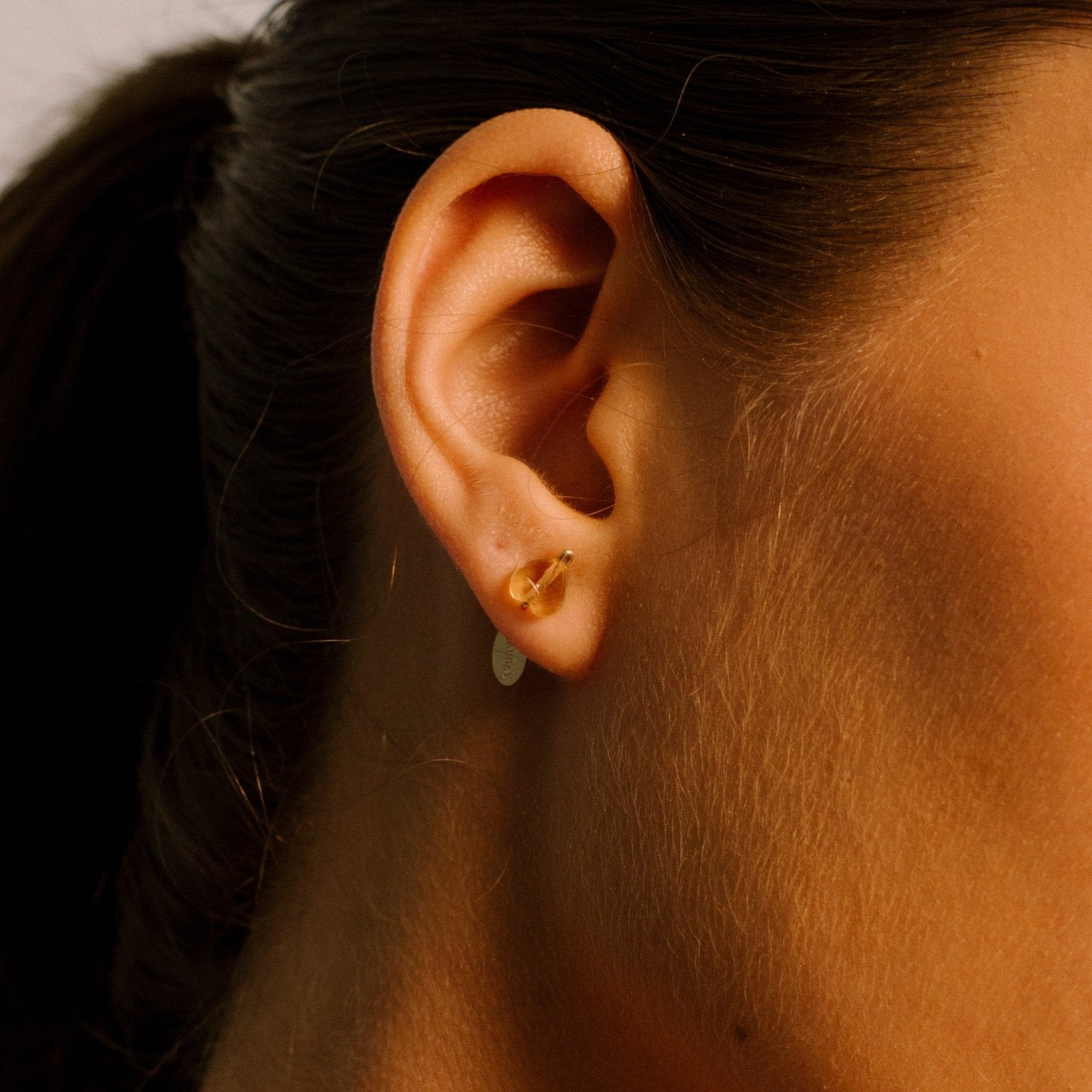 Idyll Earrings #1 (8mm) - Citrine Earrings TARBAY