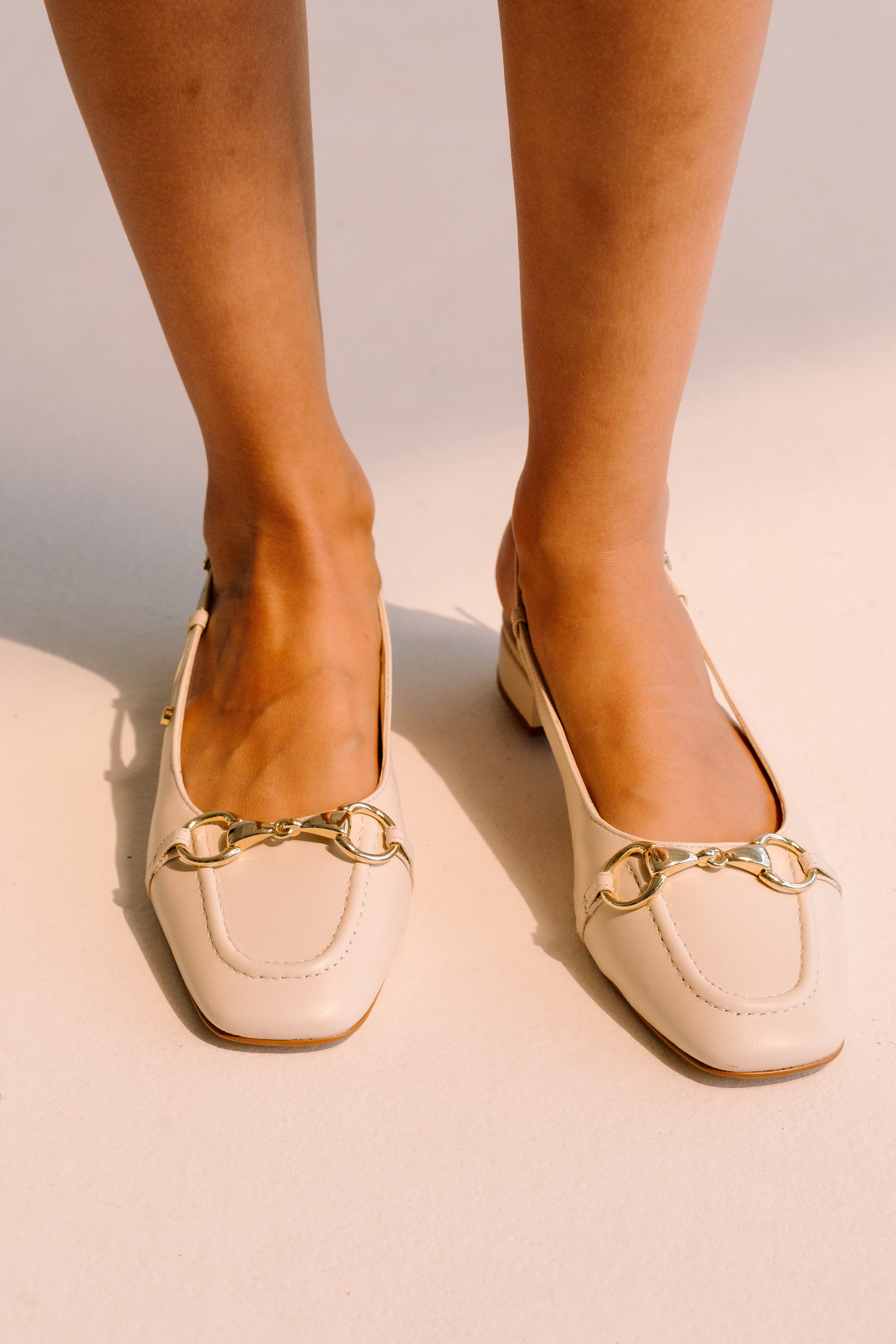 Penelope Sling-Back Pumps - Milk Flats TARBAY