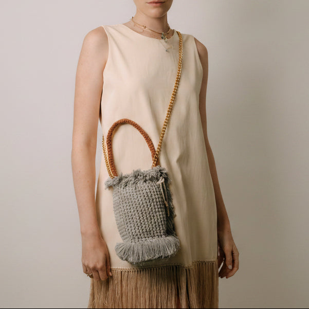 Gossypium Bucket Bag - Grey