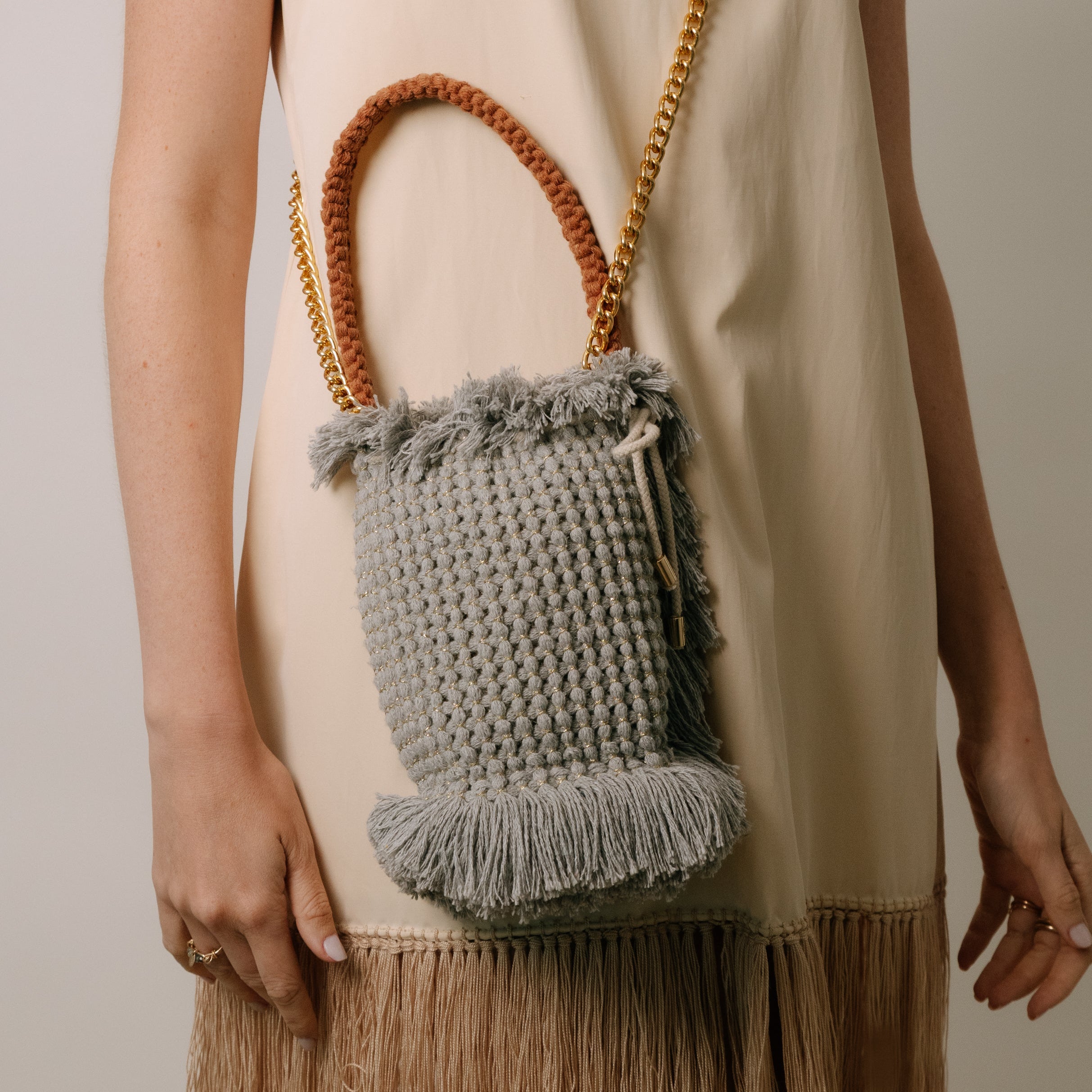 Gossypium Bucket Bag - Grey