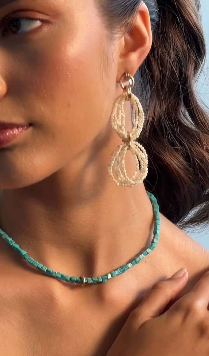 Atargati Ring #1 (30mm) - Apatite & 14K Gold-Filled Rings TARBAY