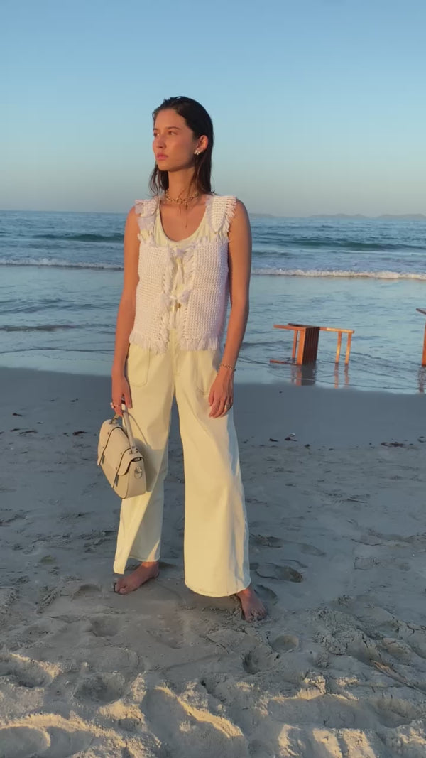 Rania Hand & Crossbody Bag - Off White