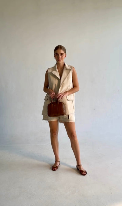 Merlina Vest - Buttercream Vests TARBAY