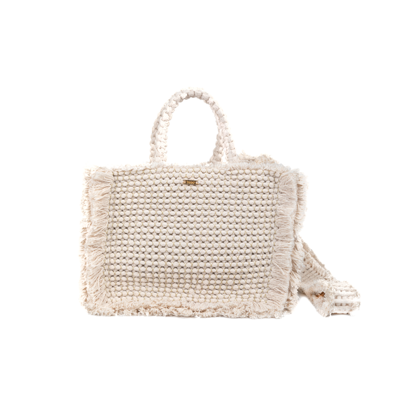 Gossypium Tote Bag Medium - Crema Shoulder & Crossbody Bags TARBAY   
