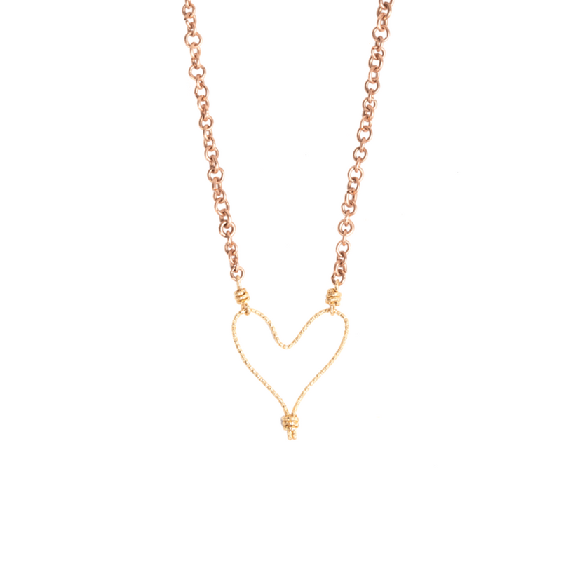 Corazon Julieta Necklace #2 - Rose Gold Necklaces TARBAY   