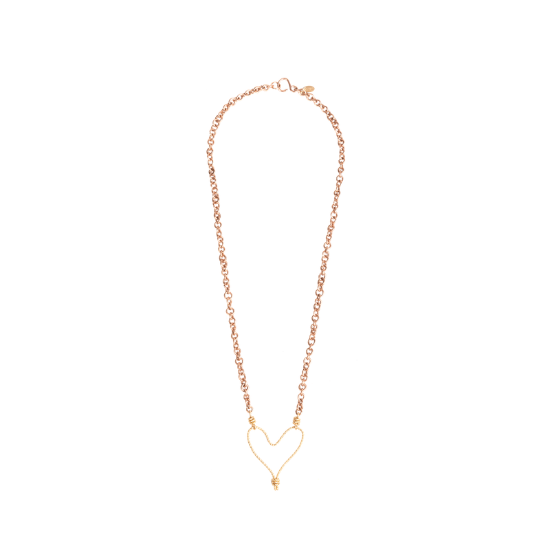 Corazon Julieta Necklace #2 - Rose Gold Necklaces TARBAY   