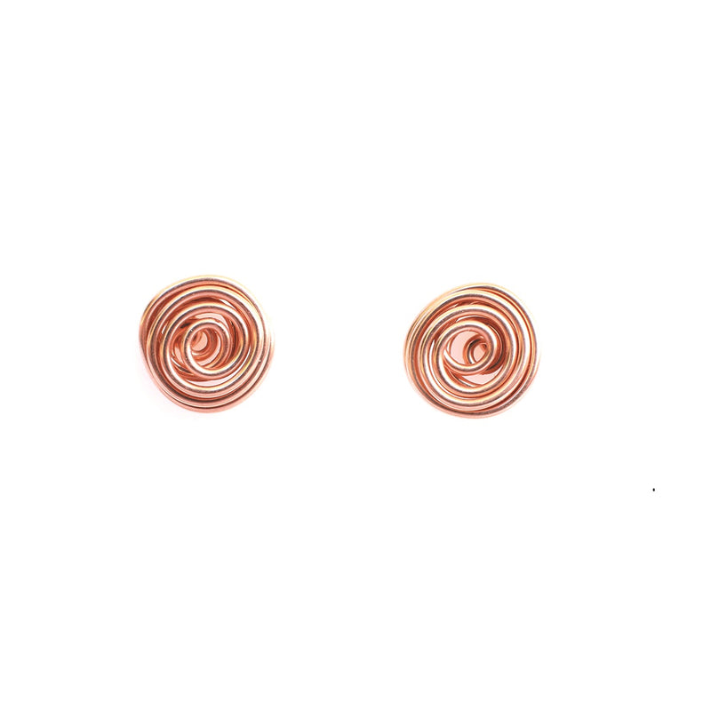 Rulo Earrings #1 (10mm) - Rose Gold Earrings TARBAY   