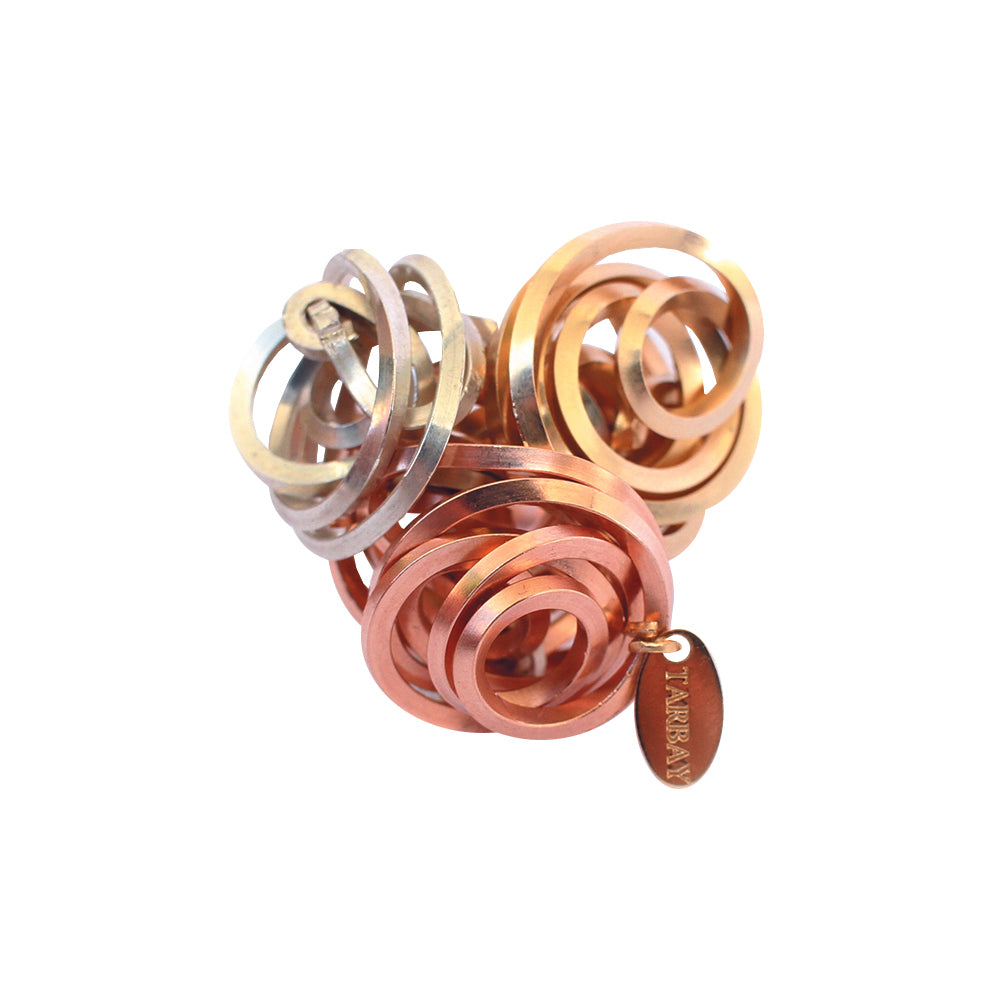 Canta Claro Ring #3 - Yellow Gold, Rose Gold and Sterling Silver Rings TARBAY   