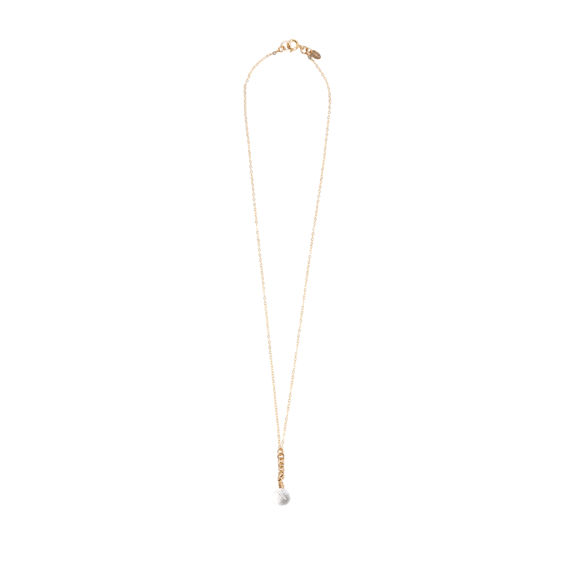 Llovizna Pendant #1 - White Quartz Necklaces TARBAY   