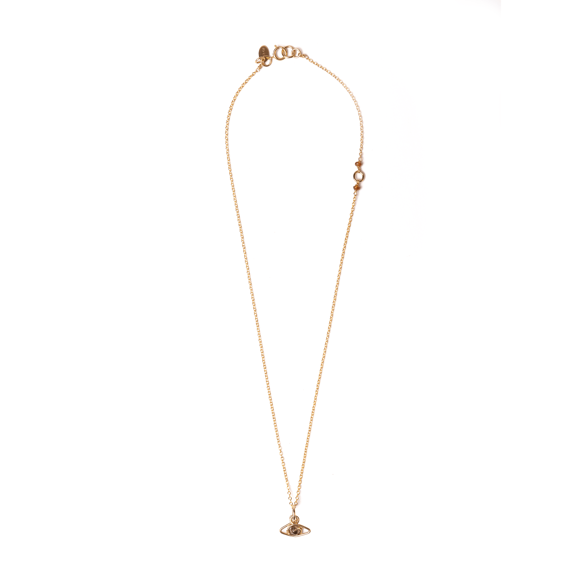 Ojos Pendant with chain (40cm) - Andalusite Necklaces CLASICOS