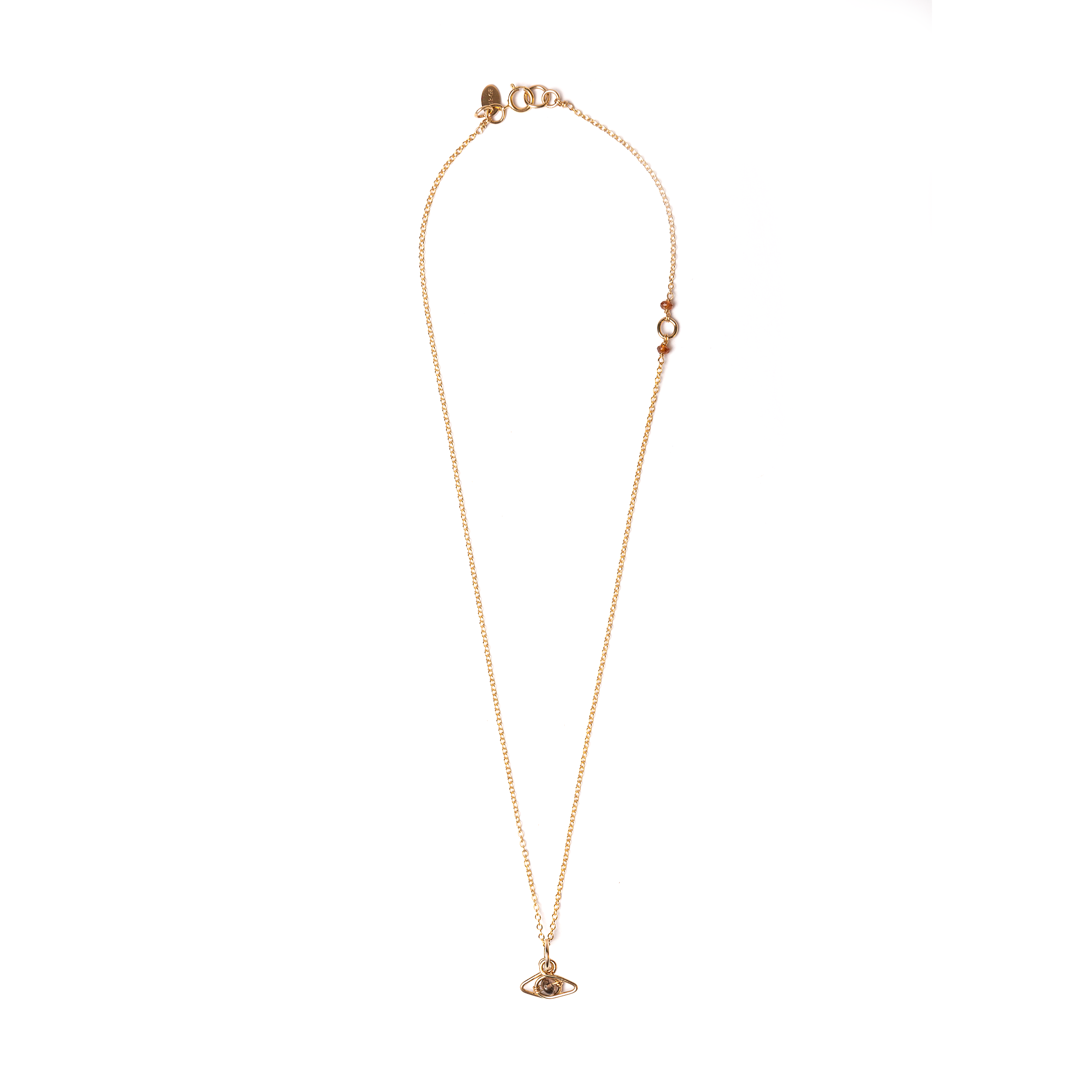 Ojos Pendant with chain (40cm) - Andalusite Necklaces TARBAY   