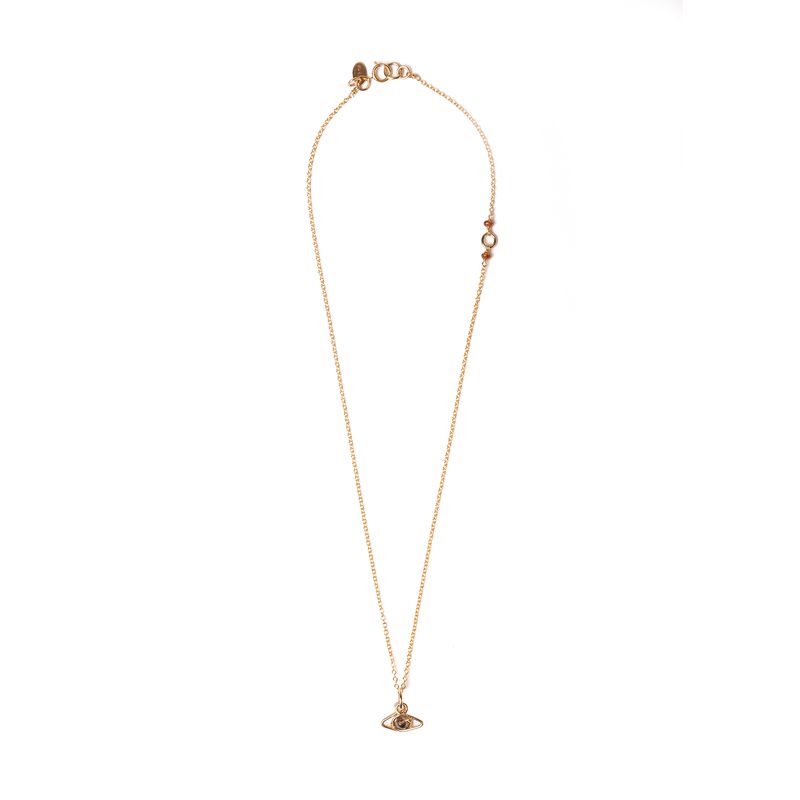 Ojos Pendant with chain (10mm) - Andalusite Necklaces TARBAY   