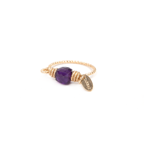 Solitaire Ring #3 (20mm) - Amethyst Rings TARBAY   