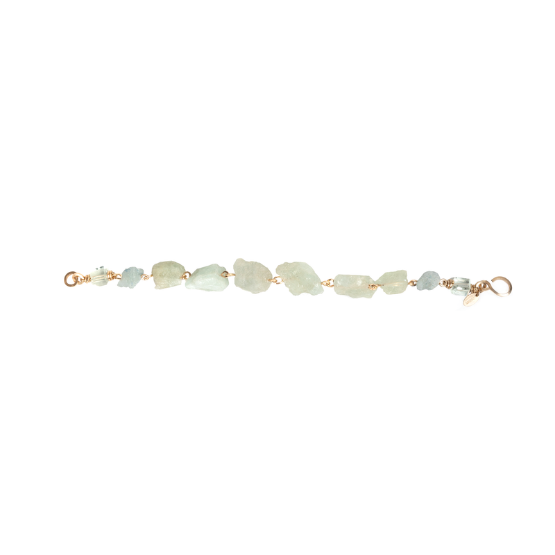 Bruma Bracelet #2 - Aquamarine & Green Amethyst Bracelets TARBAY   