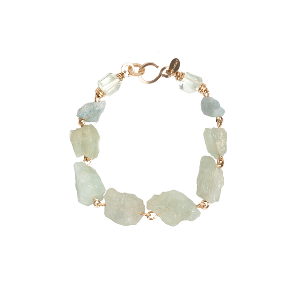 Bruma Bracelet #2 - Aquamarine & Green Amethyst Bracelets TARBAY   