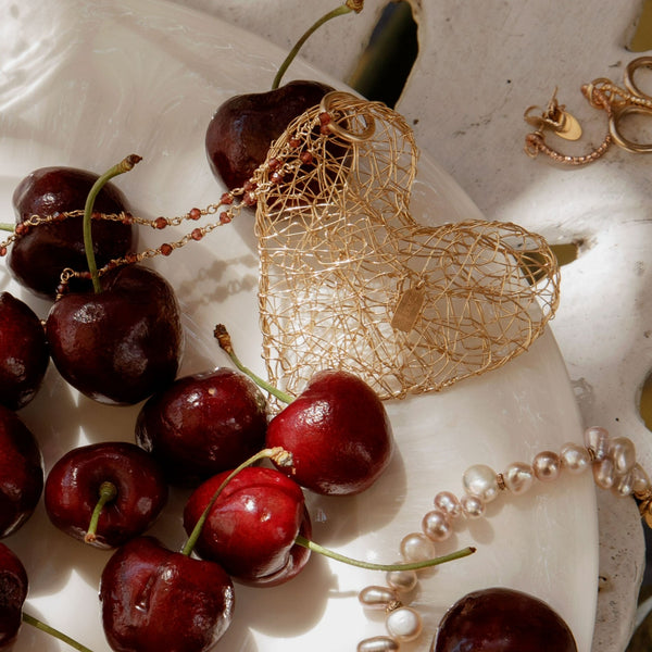 Aura Amor Necklace #2 - Garnet Necklaces TARBAY   