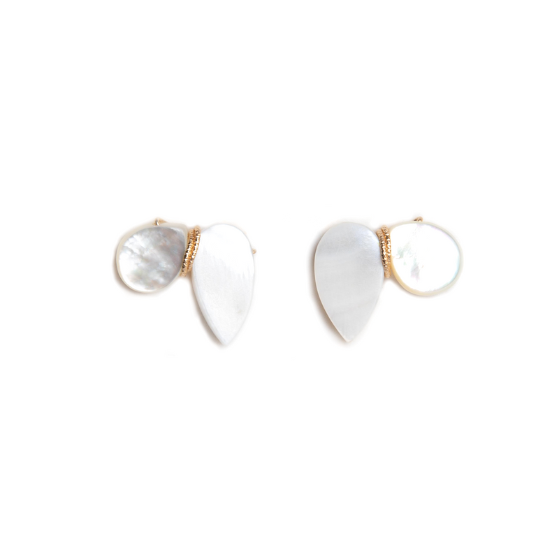 Nacar Dangle Earrings (22mm) - Nacre Earrings TARBAY   