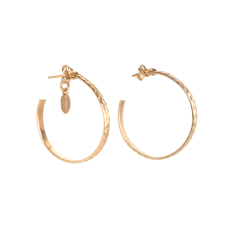 Iah Hoop Earrings (35mm) Earrings TARBAY   