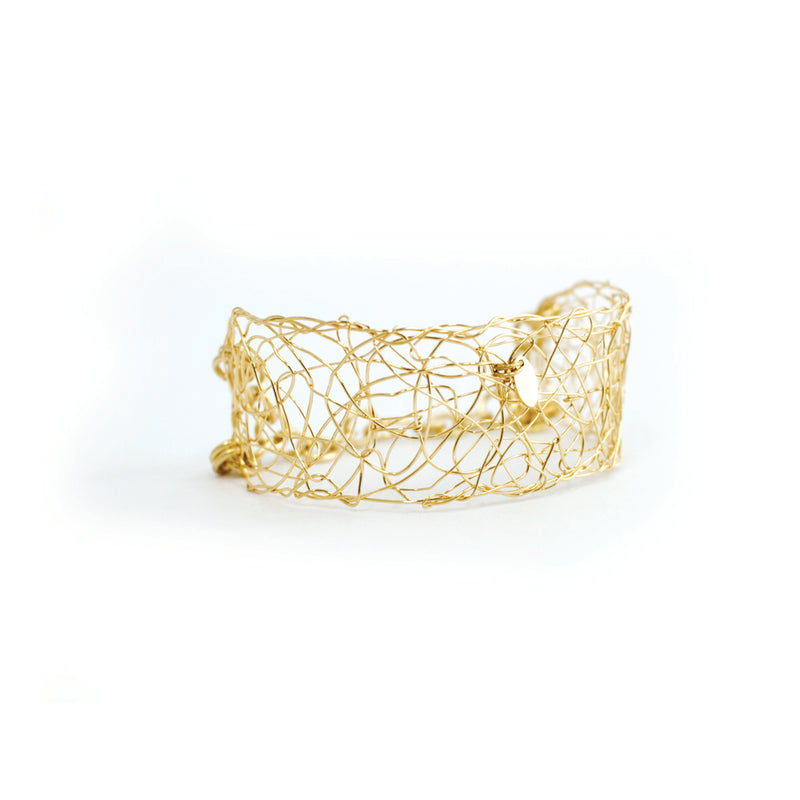 Aura Bracelet (30mm) - Yellow Gold Bracelets TARBAY   