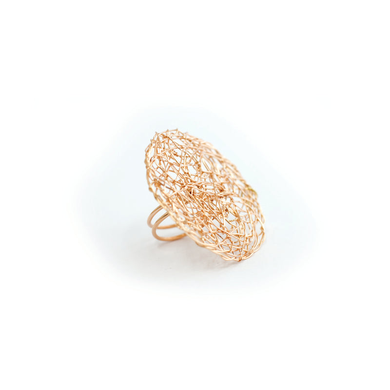 Aura Ring #1 (30mm) - Rose Gold Rings TARBAY   