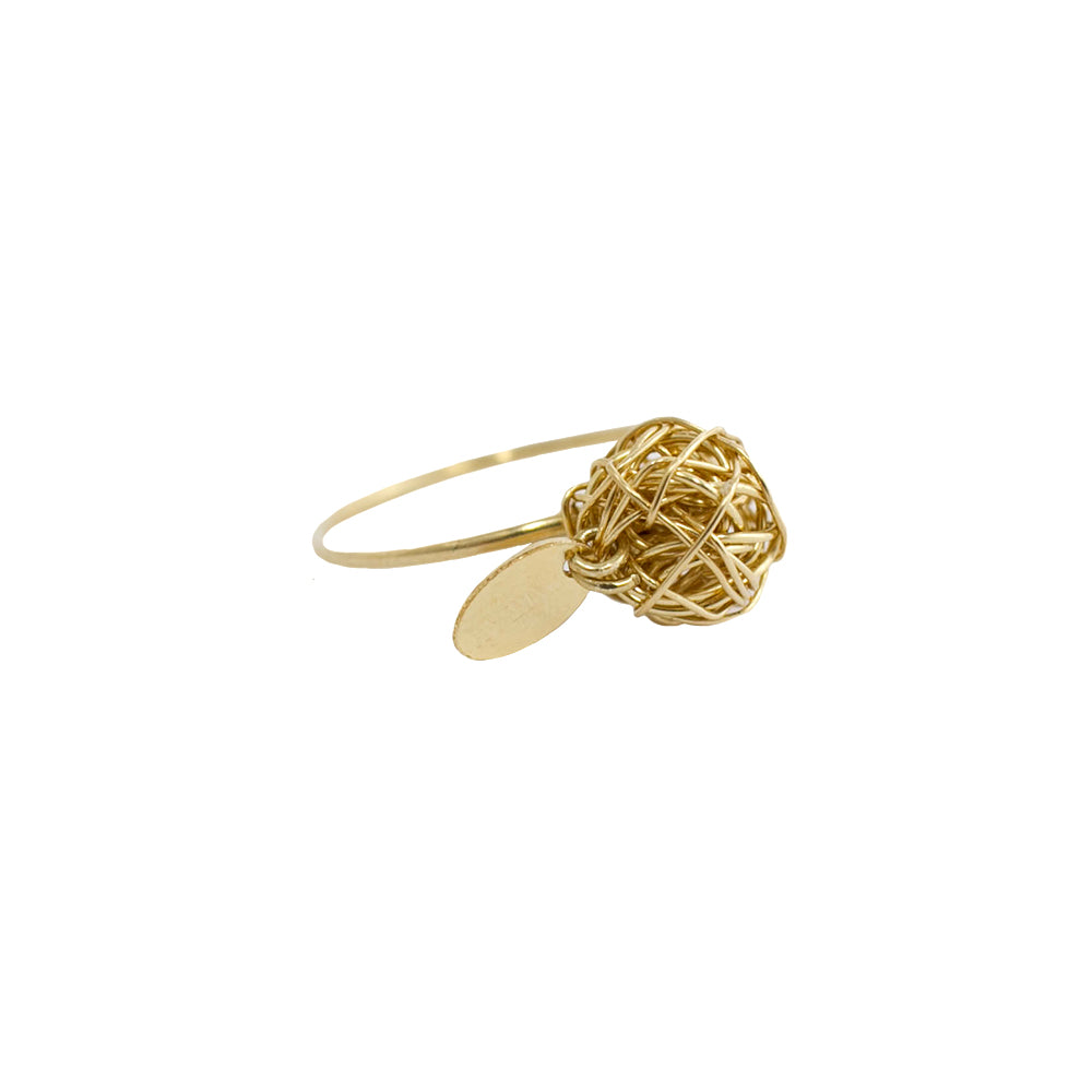 Clementina Ring (12mm) - Yellow Gold Rings TARBAY   
