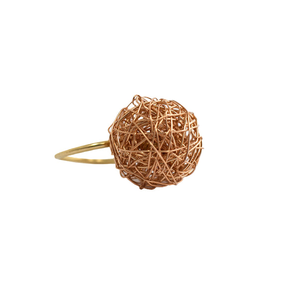 Clementina Ring (24 mm) - Rose Gold Rings TARBAY   