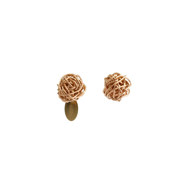 Clementina Stud Earrings #1 (6mm) - Rose Gold Earrings TARBAY   