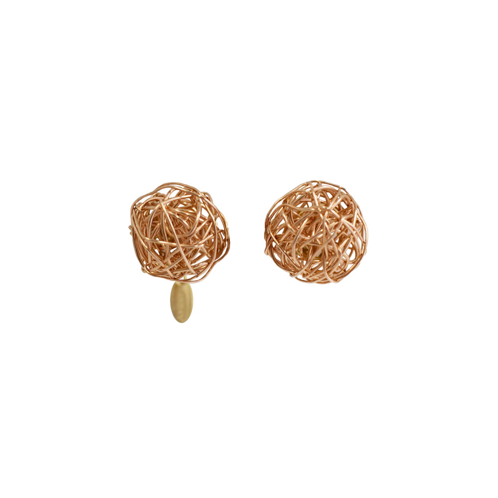 Clementina Stud Earrings #1 (12mm) - Rose Gold Earrings TARBAY   