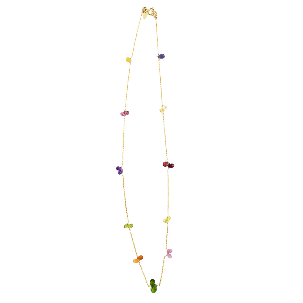 Arcoiris Necklace - Multicolor Gems Necklaces TARBAY   