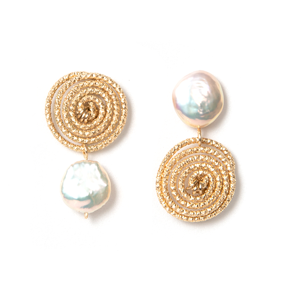 Tempo Earrings #3 - Pearl Earrings TARBAY   
