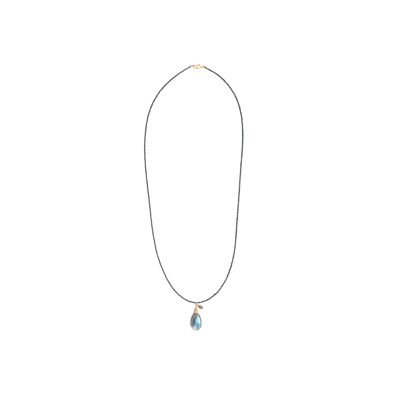 Noche Estrellada Pendant (30mm) - Black Pearl & Labradorite Charms TARBAY   
