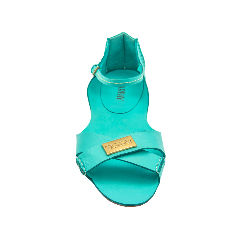 Tajali Leather Sandals - Caribbean Tajali Flats TARBAY   