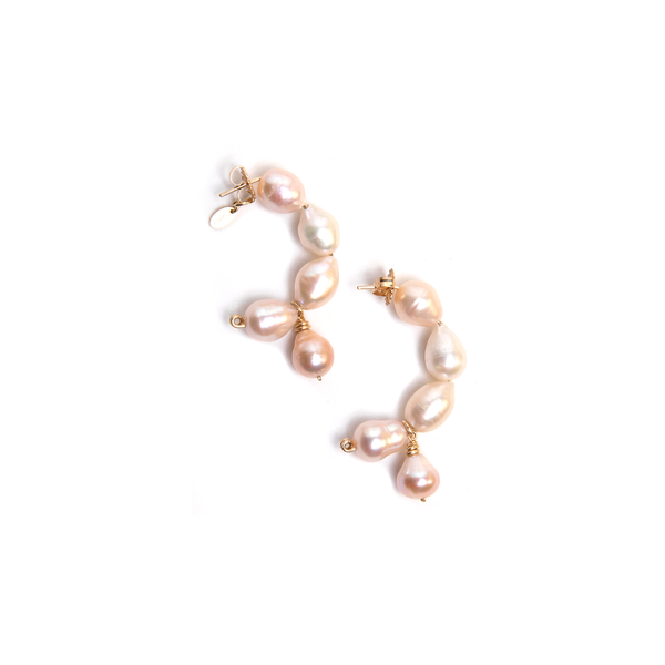 Susan Dangle Earrings (55mm) - Pearl Earrings TARBAY   