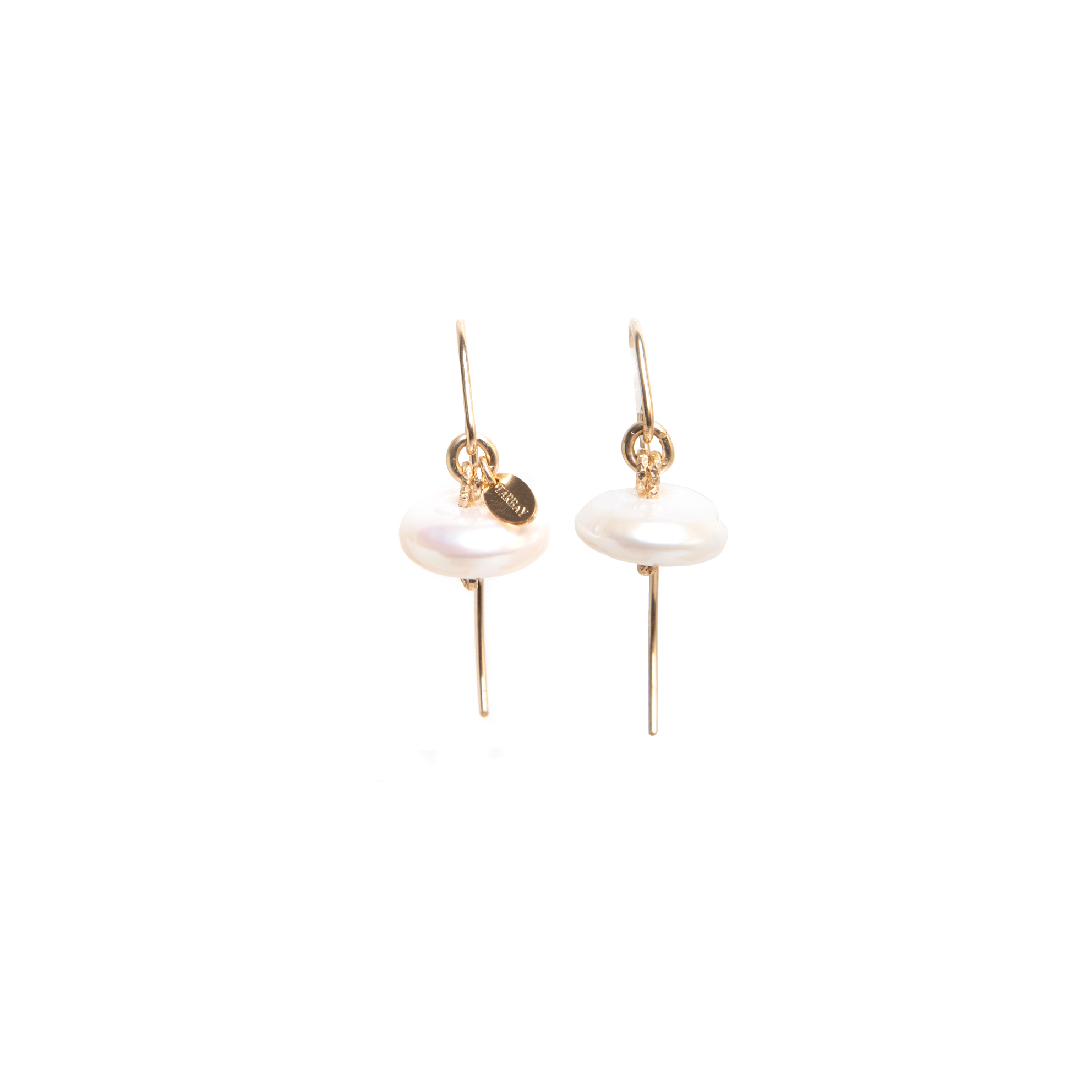 Kleidia Dangle Earrings (30mm) - Pearl Earrings TARBAY   