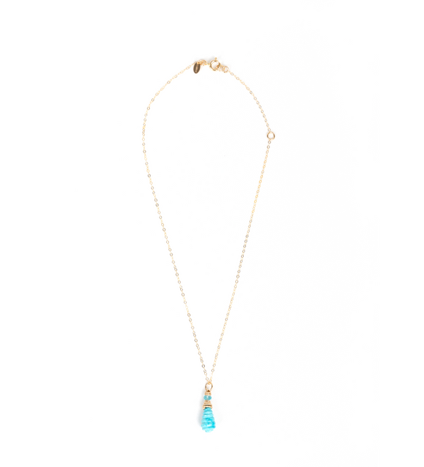 Solitaire Necklace - Turquoise Necklaces TARBAY   