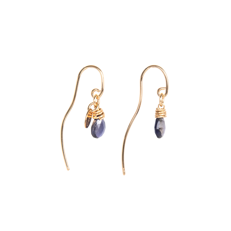 Serpentina Earrings #02 - Iolite Earrings TARBAY   