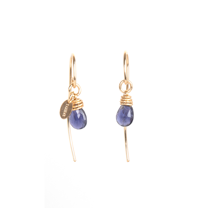 Serpentina Earrings #02 - Iolite Earrings TARBAY   