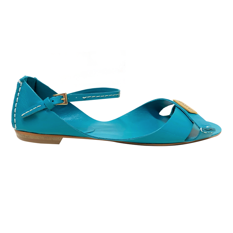 Tajali Leather Sandals - Lagoon Flats TARBAY   