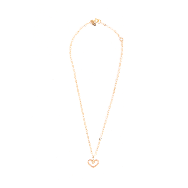 Corazon Necklace with hearts chain #6 - Rose Gold Necklaces TARBAY   