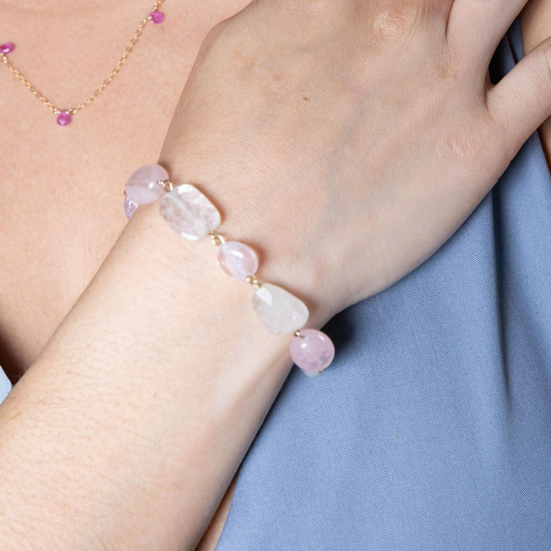 Jara Bracelet - Kunzite, Morganite & Rose Quartz Bracelets TARBAY   