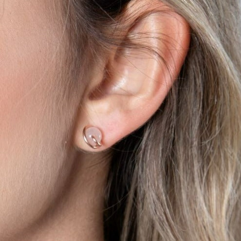 Gyros Stud Earrings (9mm) - Opal Earrings TARBAY   