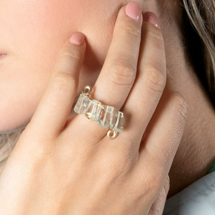 Diana Ring - Green Amethyst Rings TARBAY   