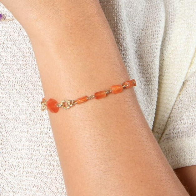 Violet Bracelet #1 - Carnelian Bracelets TARBAY   