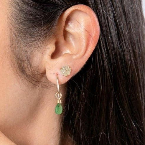 Gema Dangle Earrings (10mm) - Vessonite Earrings TARBAY   