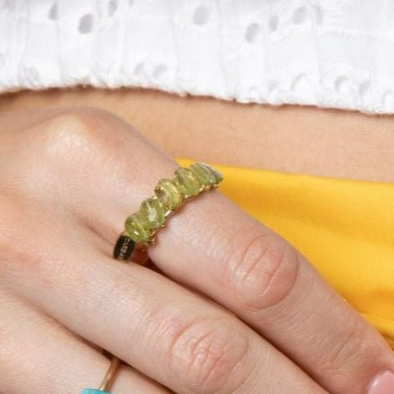 Cleopatra Ring (24mm) - Peridot Rings TARBAY   