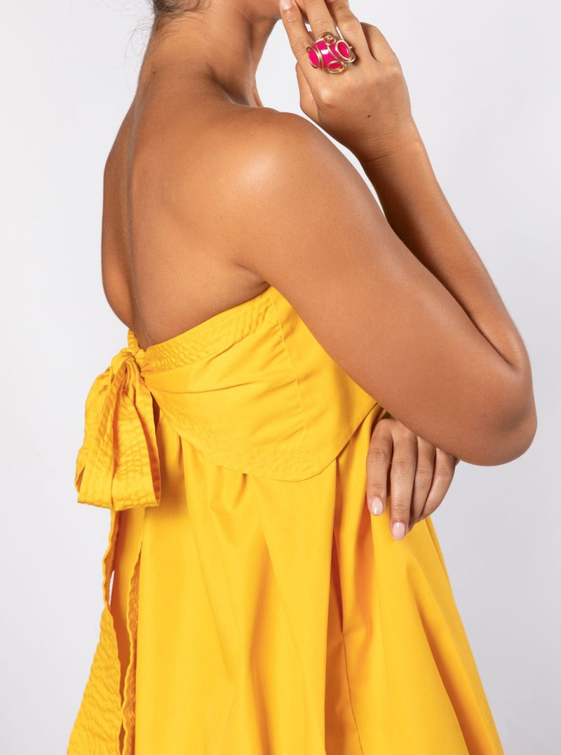 Athina Dress - Yellow Dresses TARBAY   