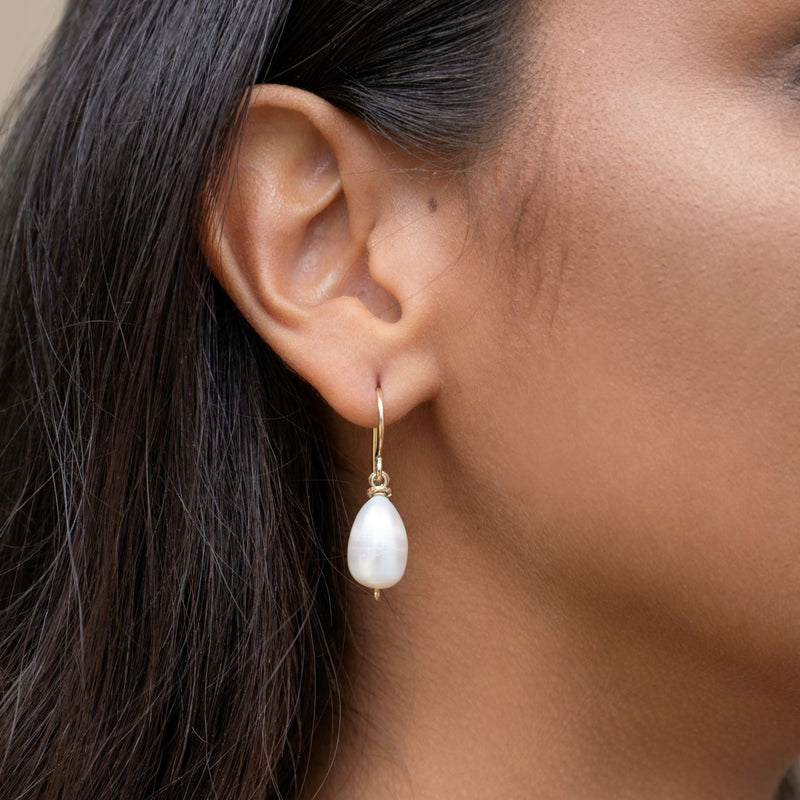 Susan Dangle Earrings (35mm) - Pearl Earrings TARBAY   
