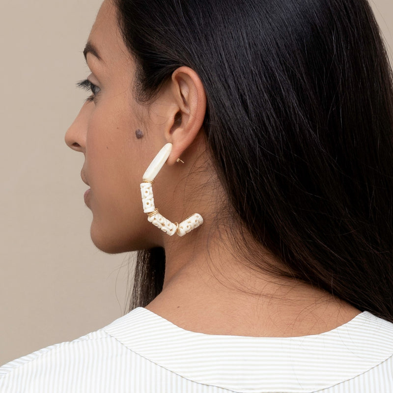 Krema Hoop Earrings Earrings TARBAY   