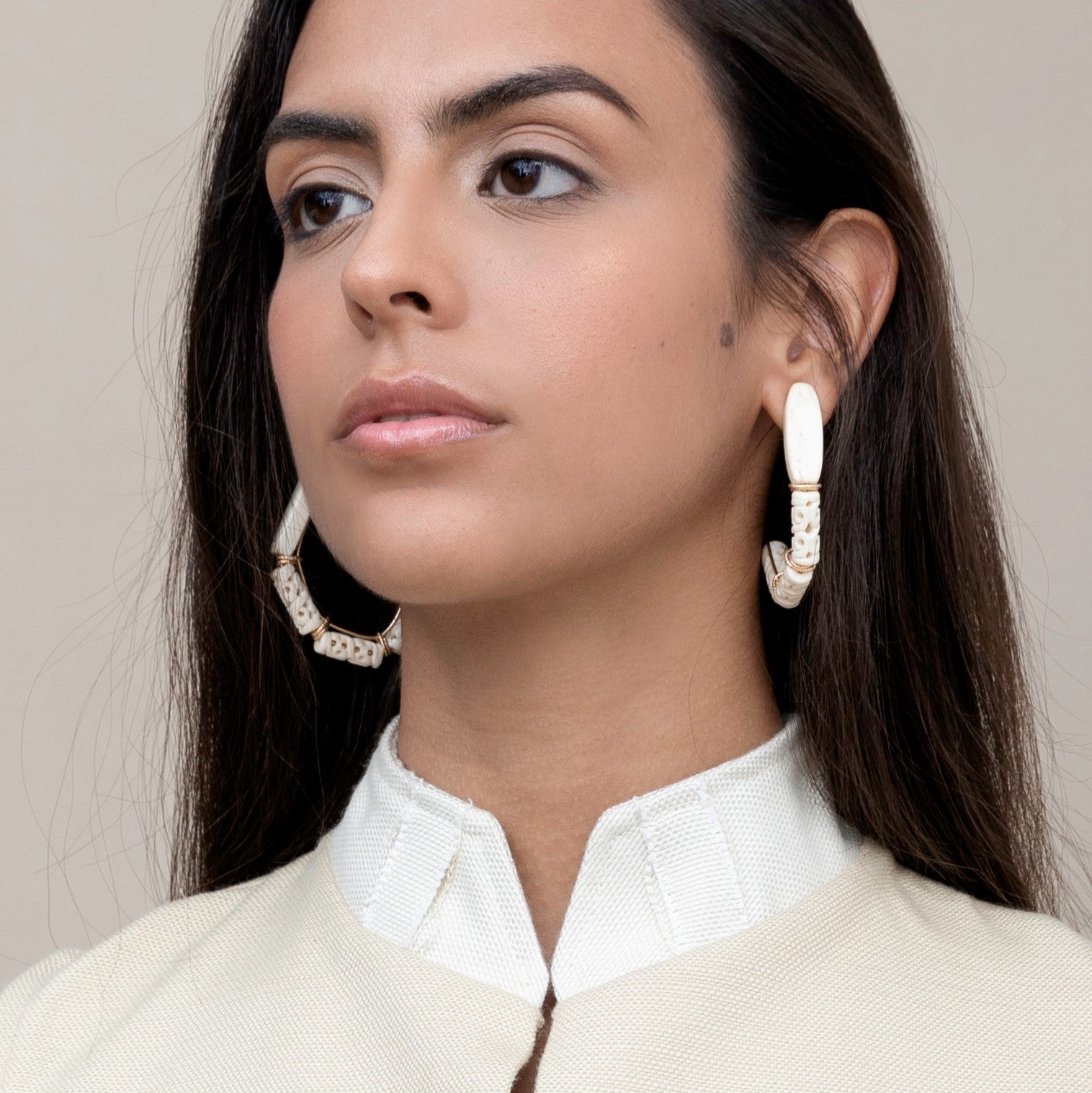 Krema Hoop Earrings Earrings TARBAY   