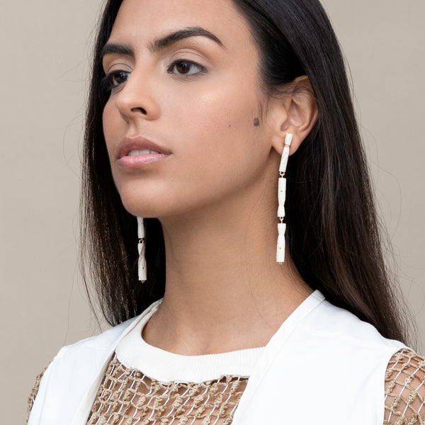 Krema Dangle Earrings (100mm) Earrings TARBAY   